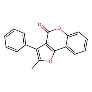 2-Methyl-3-phenyl-4H-furo[3,2-c]chromen-4-one structure