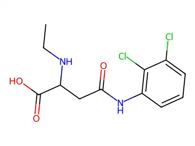 4-(2,3-Dichloroanilino)-2-(ethylamino)-4-oxobutanoic acid structure