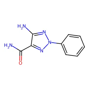 5-Amino-2-phenyl-2H-1,2,3-triazole-4-carboxamide structure