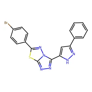 C18H11BrN6S structure