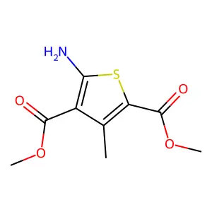 2,4-Dimethyl 5-amino-3-methylthiophene-2,4-dicarboxylate structure