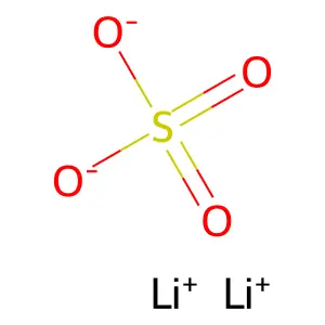 硫酸锂 structure