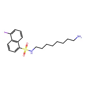 N-(8-氨基辛基)-5-碘萘-1-磺酰胺 structure