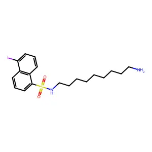 N-(9-氨基壬基)-5-碘-1-萘磺酰胺 structure