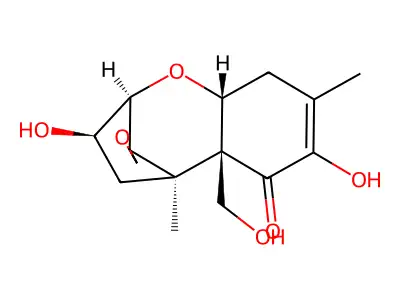 Trichothec-8-en-7-one, 12,13-epoxy-3,8,15-trihydroxy-, (3alpha)- structure