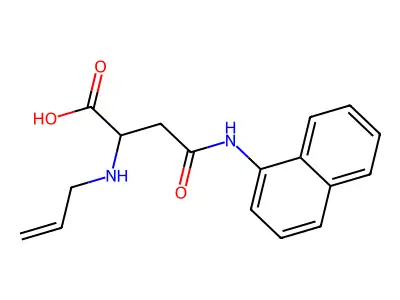 2-(Allylamino)-4-(naphthalen-1-ylamino)-4-oxobutanoic acid structure