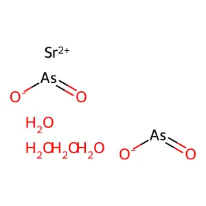 Strontium arsenite tetrahydrate structure