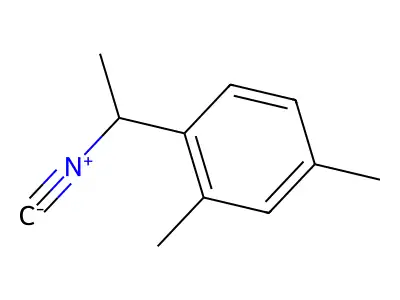 1-(1-Isocyanoethyl)-2,4-dimethylbenzene structure
