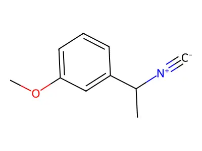1-(1-Isocyanoethyl)-3-methoxybenzene structure