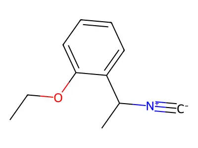 1-Ethoxy-2-(1-isocyanoethyl)benzene structure