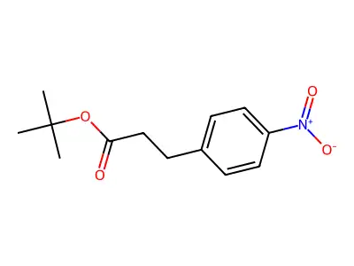 Tert-butyl 3-(4-nitrophenyl)propanoate structure