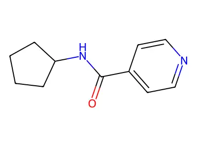 N-cyclopentylpyridine-4-carboxamide structure