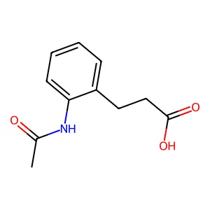 3-(2-Acetamidophenyl)propanoic acid structure