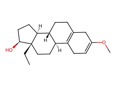 (17Beta)-13-Ethyl-3-methoxygona-2,5(10)-dien-17-ol structure