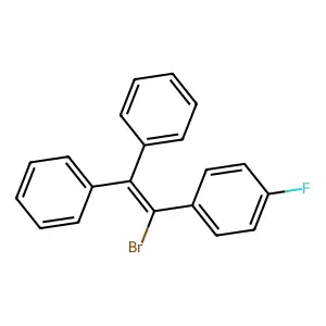 1-Bromo-2,2-diphenyl-1-(p-fluorophenyl)ethylene structure