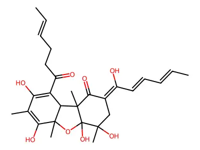 Dihydrobisvertinol structure