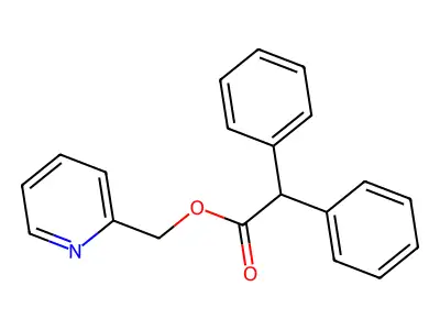 二苯基乙酸吡啶-2-基甲基酯 structure