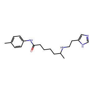 6-((2-(4-Imidazolyl)ethyl)amino)heptanoic acid 4-toluidide structure