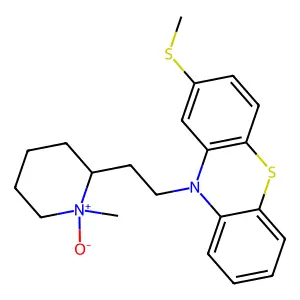 硫利达嗪N-氧化物 structure