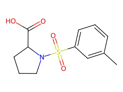 (m-Tolylsulfonyl)proline structure