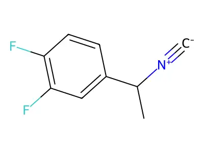 1,2-Difluoro-4-(1-isocyanoethyl)benzene structure