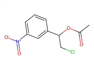 2-Chloro-1-(3-nitrophenyl)ethyl acetate structure