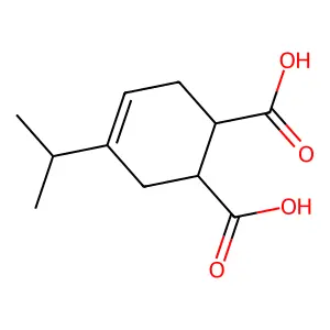 4-(Propan-2-yl)cyclohex-4-ene-1,2-dicarboxylic acid structure