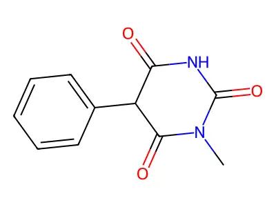 1-Methyl-5-phenyl-1,3-diazinane-2,4,6-trione structure