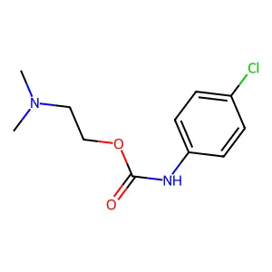 N-(4-氯苯基)氨基甲酸2-(二甲氨基)乙酯 structure