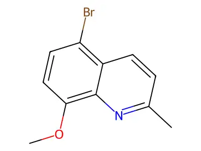 5-Bromo-8-methoxy-2-methylquinoline structure