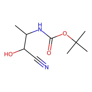 (1RS)-propanol, 1-cyano-(2S)-(tert.butyloxycarbonyl)amino- structure