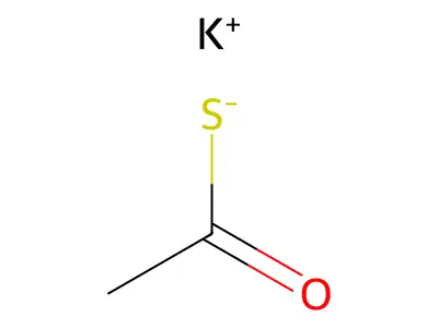 硫代乙酸钾 structure