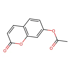 7-Acetoxycoumarin structure