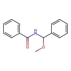 N-[甲氧基(苯基)甲基]苯甲酰胺 structure