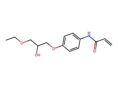 2-Propenamide, N-[4-(3-ethoxy-2-hydroxypropoxy)phenyl]- structure