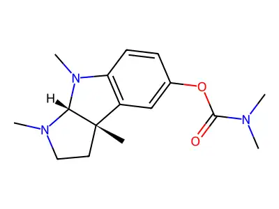 (-)-N-Methylphysostigmine structure