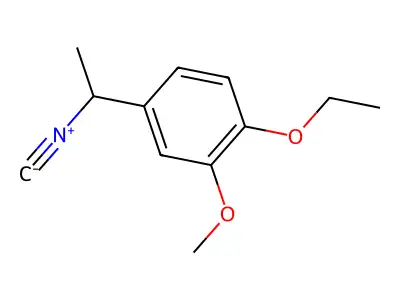 1-Ethoxy-4-(1-isocyanoethyl)-2-methoxybenzene structure