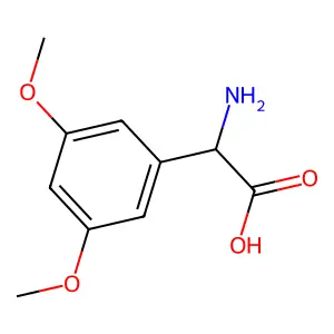 (2S)-2-amino-2-(3,5-dimethoxyphenyl)acetic acid structure