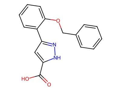 5-[2-(Benzyloxy)phenyl]-1H-pyrazole-3-carboxylic Acid structure