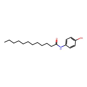 N-(4-hydroxyphenyl)dodecanamide structure