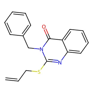 3-Benzyl-2-prop-2-enylsulfanylquinazolin-4-one structure