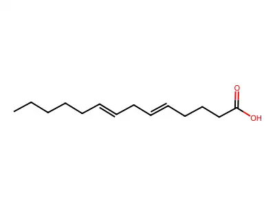 十四碳-5,8-二烯酸 structure