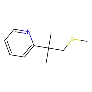 2-[1,1-Dimethyl-2-(methylthio)ethyl]pyridine structure