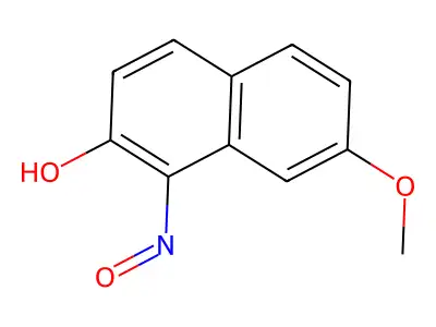 7-Methoxy-1-nitrosonaphthalen-2-ol structure
