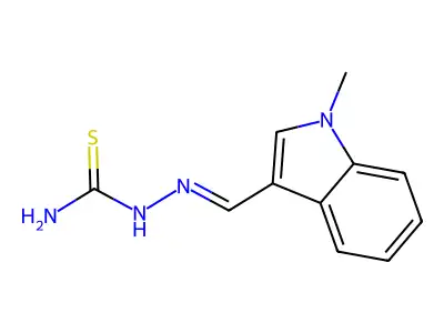 Hydrazinecarbothioamide, 2-[(1-methyl-1H-indol-3-yl)methylene]- structure