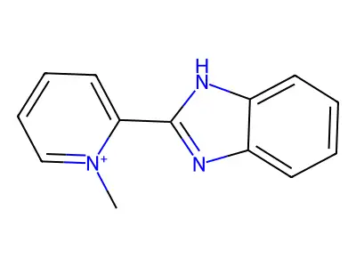 2-(1H-benzimidazol-2-yl)-1-methylpyridinium structure