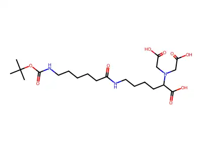 t-Boc-aminocaproicnitrilotriacetic Acid structure