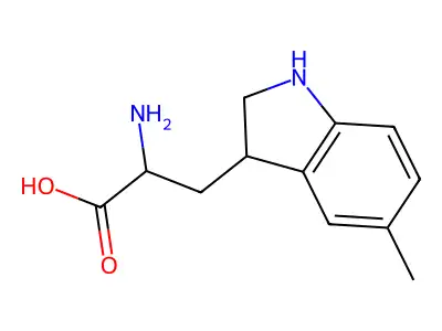 2-Amino-3-(5-methylindolin-3-yl)propanoic acid structure