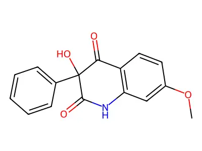2,4(1H,3H)-Quinolinedione, 3-hydroxy-7-methoxy-3-phenyl- structure