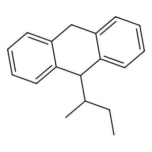 Anthracene, 9,10-dihydro-9-(1-methylpropyl)- structure